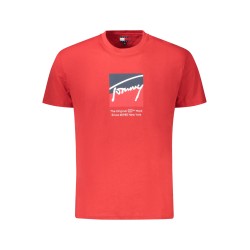 TOMMY HILFIGER T-SHIRT MANICHE CORTE UOMO ROSSO