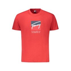 TOMMY HILFIGER T-SHIRT MANICHE CORTE UOMO ROSSO