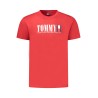 TOMMY HILFIGER T-SHIRT MANICHE CORTE UOMO ROSSO