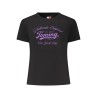 TOMMY HILFIGER T-SHIRT MANICHE CORTE DONNA NERO