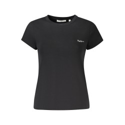 PEPE JEANS T-SHIRT MANICHE CORTE DONNA NERO