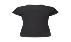 PEPE JEANS T-SHIRT MANICHE CORTE DONNA NERO