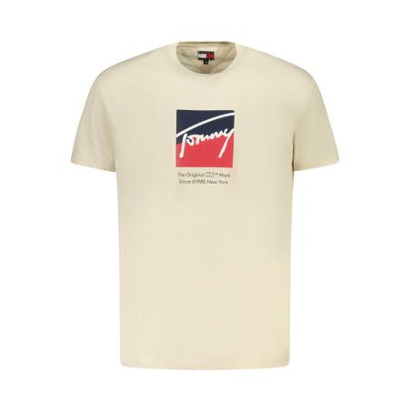TOMMY HILFIGER T-SHIRT MANICHE CORTE UOMO BEIGE