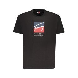 TOMMY HILFIGER T-SHIRT MANICHE CORTE UOMO NERO