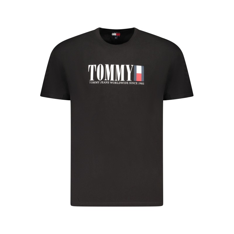 TOMMY HILFIGER T-SHIRT MANICHE CORTE UOMO NERO