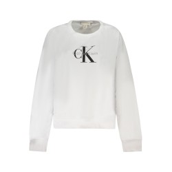 CALVIN KLEIN FELPA SENZA ZIP DONNA BIANCO