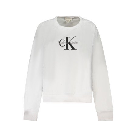 CALVIN KLEIN FELPA SENZA ZIP DONNA BIANCO