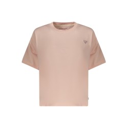 GUESS JEANS T-SHIRT MANICHE CORTE DONNA ROSA