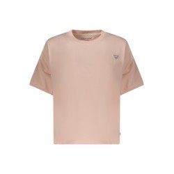 GUESS JEANS T-SHIRT MANICHE CORTE DONNA ROSA