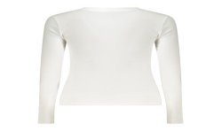 GUESS JEANS T-SHIRT MANICHE LUNGHE DONNA BIANCO