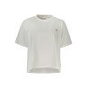 GUESS JEANS T-SHIRT MANICHE CORTE DONNA BIANCO