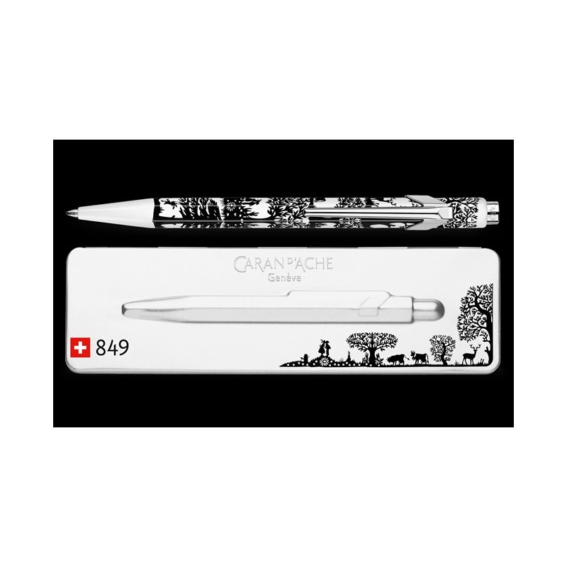 Stylo bille 849™ Totally Swiss - Papier découpé avec étui slimpack