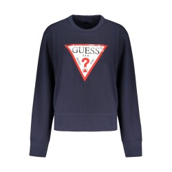 GUESS JEANS FELPA SENZA ZIP DONNA BLU