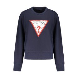 GUESS JEANS FELPA SENZA ZIP DONNA BLU