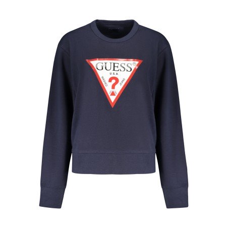 GUESS JEANS FELPA SENZA ZIP DONNA BLU