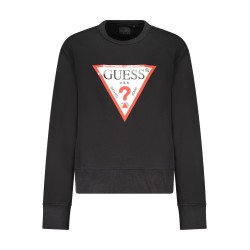 GUESS JEANS FELPA SENZA ZIP DONNA NERO