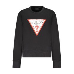 GUESS JEANS FELPA SENZA ZIP DONNA NERO