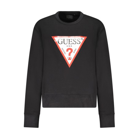 GUESS JEANS FELPA SENZA ZIP DONNA NERO