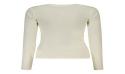 GUESS JEANS T-SHIRT MANICHE LUNGHE DONNA BIANCO