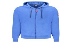 NORWAY 1963 FELPA CON ZIP UOMO BLU