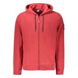 NORWAY 1963 FELPA CON ZIP UOMO ROSSO