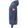 NORWAY 1963 FELPA CON ZIP UOMO BLU