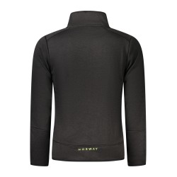 NORWAY 1963 FELPA CON ZIP UOMO NERO