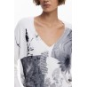DESIGUAL MAGLIA DONNA BIANCO
