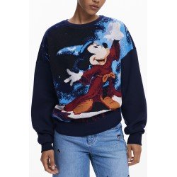 DESIGUAL FELPA SENZA ZIP DONNA BLU