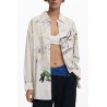 DESIGUAL CAMICIA MANICHE LUNGHE DONNA BIANCO