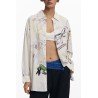 DESIGUAL CAMICIA MANICHE LUNGHE DONNA BIANCO