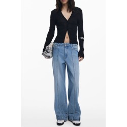 DESIGUAL CARDIGAN DONNA NERO