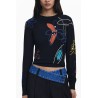 DESIGUAL MAGLIA DONNA NERO
