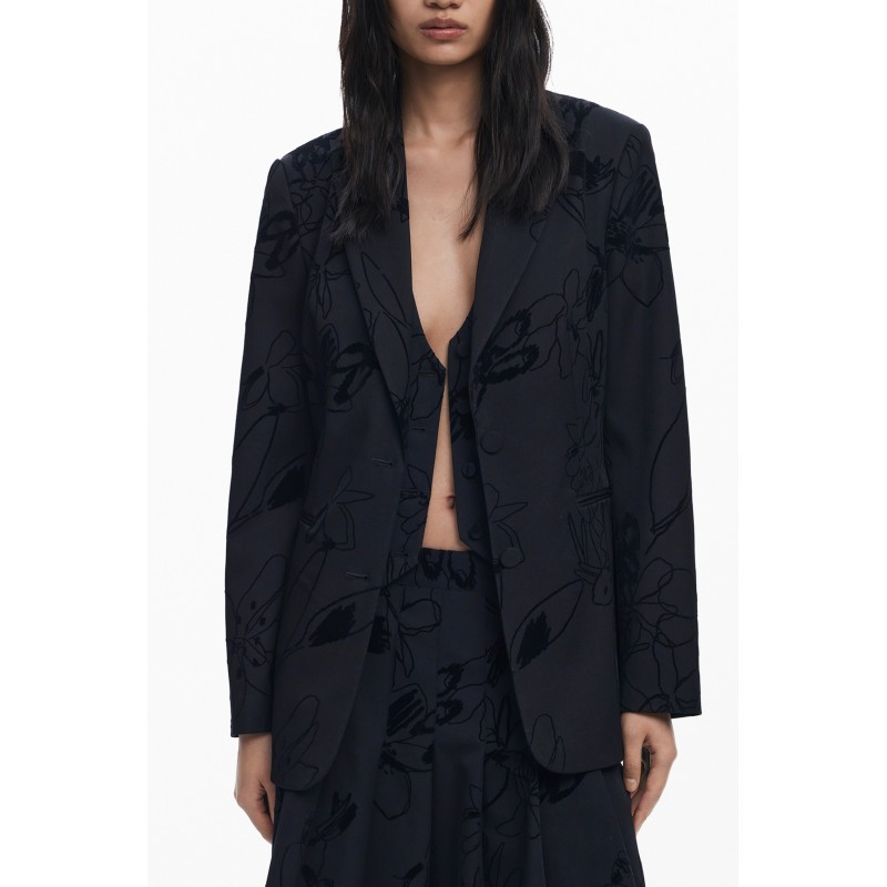 DESIGUAL GIACCA CLASSICA DONNA NERO