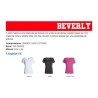 T-Shirt BEVERLY manica corta sfiancata da donna con scollo a barchetta