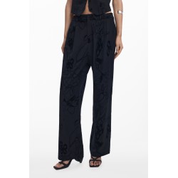DESIGUAL PANTALONE DONNA NERO