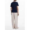 DESIGUAL T-SHIRT MANICHE CORTE DONNA BLU