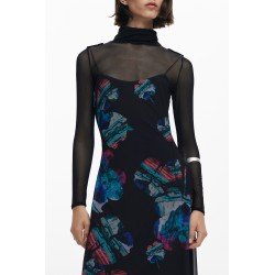 DESIGUAL ABITO LUNGO DONNA NERO