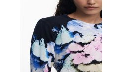 DESIGUAL MAGLIA DONNA NERO
