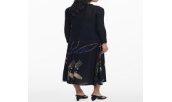 DESIGUAL ABITO LUNGO DONNA NERO