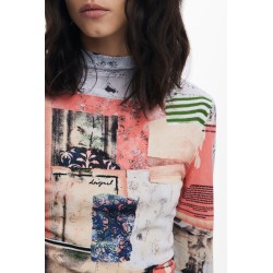 DESIGUAL MAGLIA DONNA ROSA