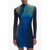 DESIGUAL ABITO CORTO DONNA BLU
