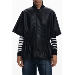 DESIGUAL PONCHO DONNA NERO