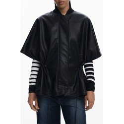 DESIGUAL PONCHO DONNA NERO