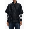 DESIGUAL PONCHO DONNA NERO