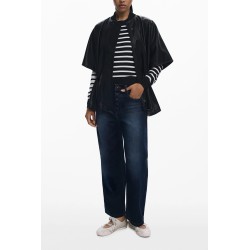 DESIGUAL PONCHO DONNA NERO