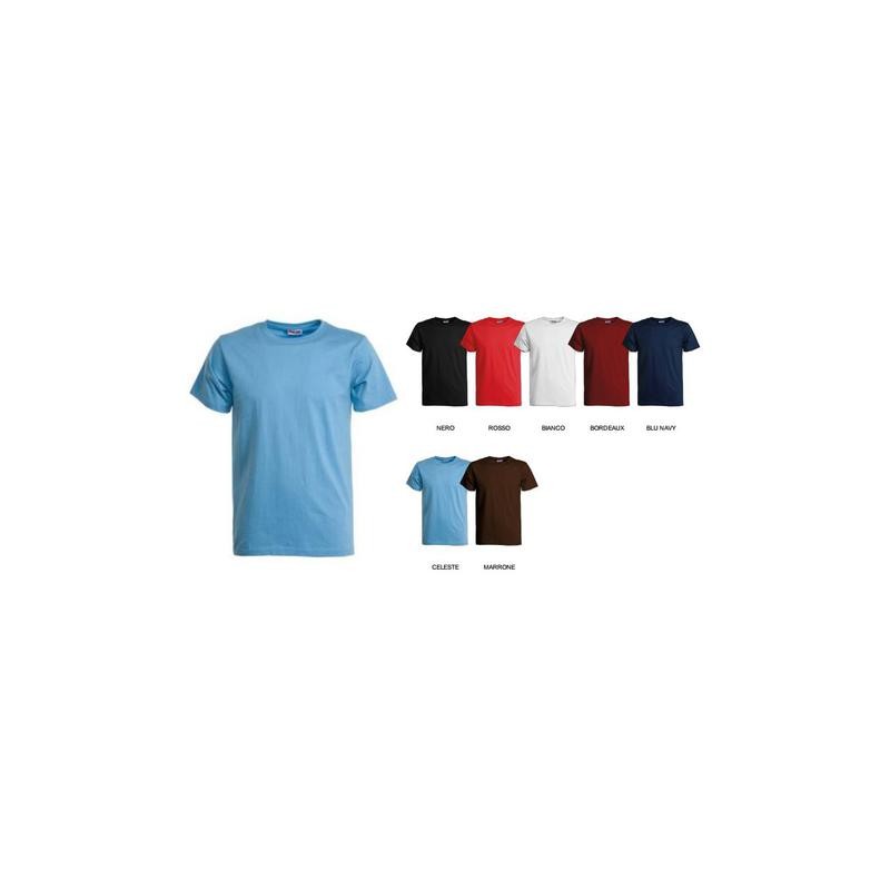 T-Shirt FIT uomo in 100% cotone alta qualità 145 gr/mq
