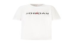 JORDAN T-SHIRT MANICHE CORTE BAMBINO BIANCO