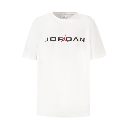 JORDAN T-SHIRT MANICHE CORTE BAMBINO BIANCO