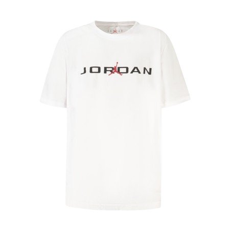 JORDAN T-SHIRT MANICHE CORTE BAMBINO BIANCO